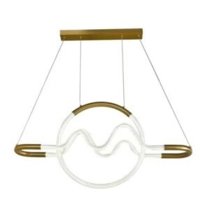 Diamond Electricals Modern Gold Pendant Light with Nordic design.