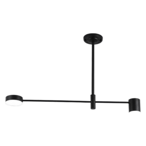 Diamond Electricals Nordic LED Adjustable Ceiling Light with black metal frame.