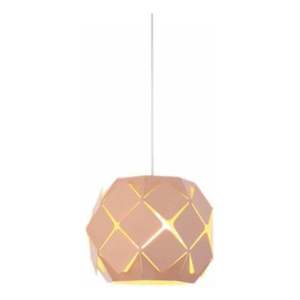 Diamond Electricals modern Macaron Pendant Light in a pastel color.